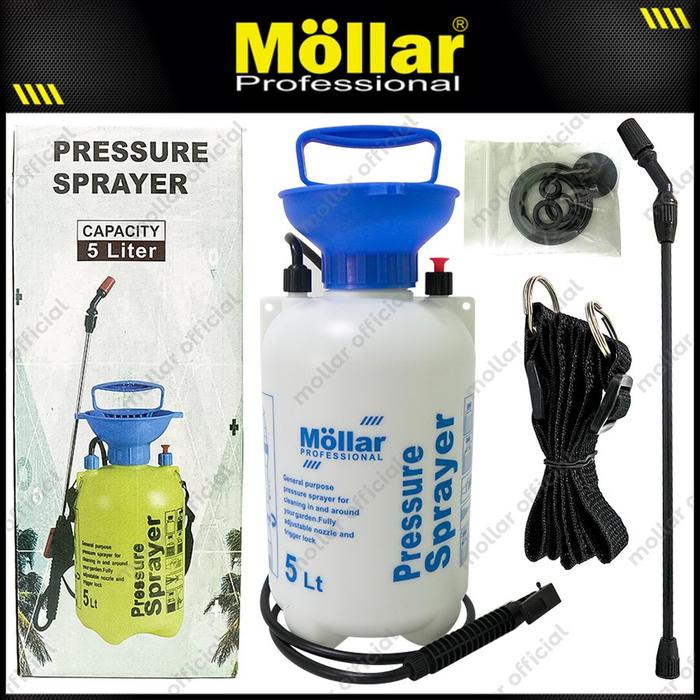 MOLLAR SP5LM Botol Alat Semprotan 5L Disinfektan Tanaman Air Burung Sprayer 5 Liter