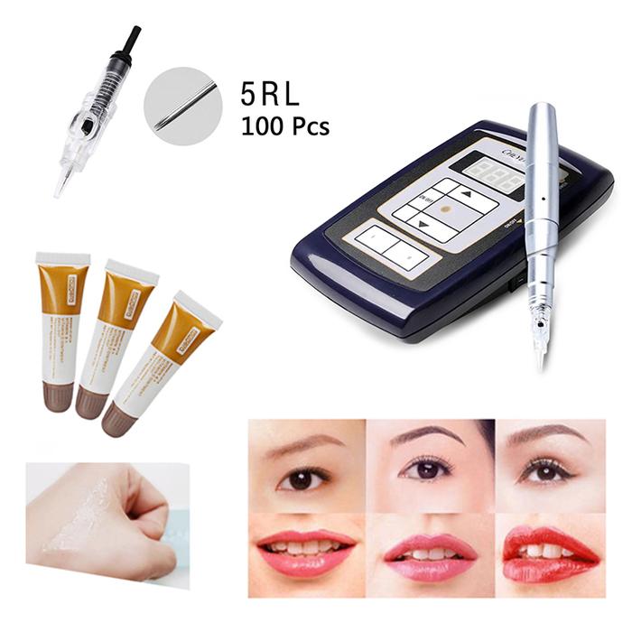 Dermograph Tattoo Machine Kit Professional Digital Rotary Tattoo Pen