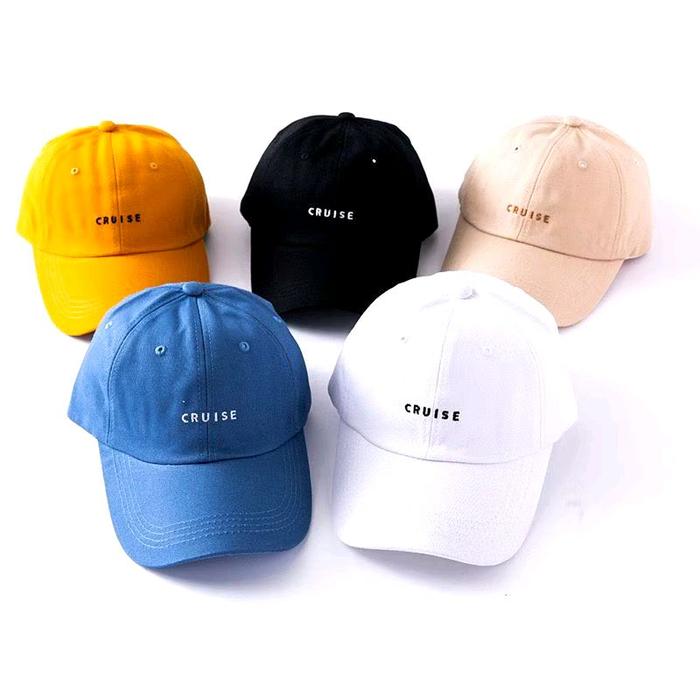 Topi cruise Denim Distro Pria Topi Baseball Pria dengan Desain New York City Hitam