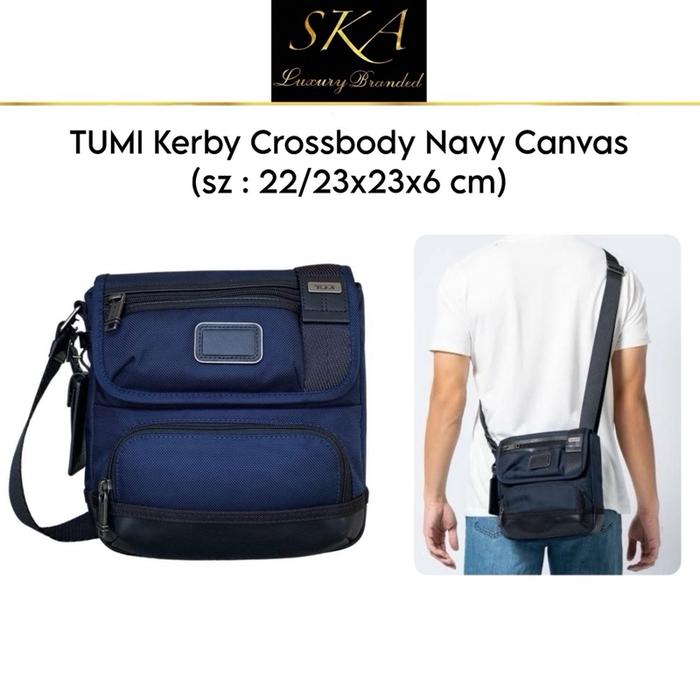 Tumi Kerby Crossbody Navy Canvas