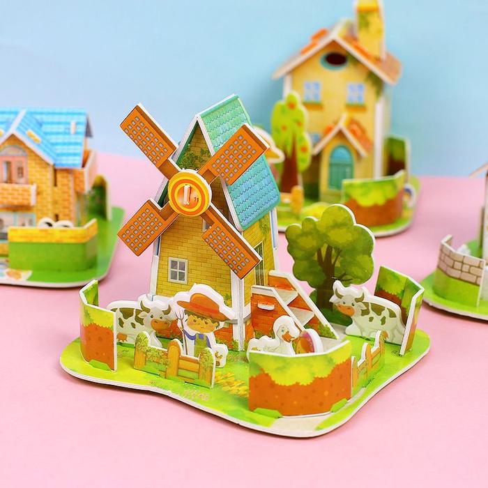 Mainan Puzzle 3D Rumahan Mainan Puzzle Murah Mainan Puzzle Anak 1-3 tahun