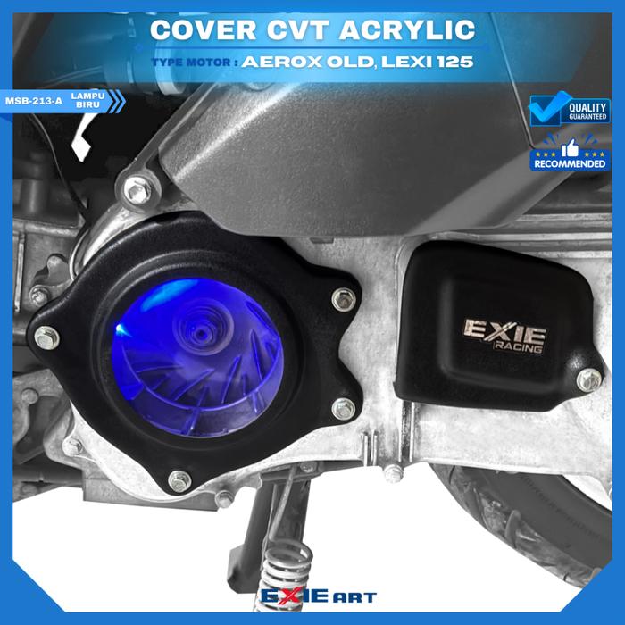 Cover CVT Akrilik Aerox 155 OLD, Lexi 125 Aksesoris Penutup CVT Exie Art