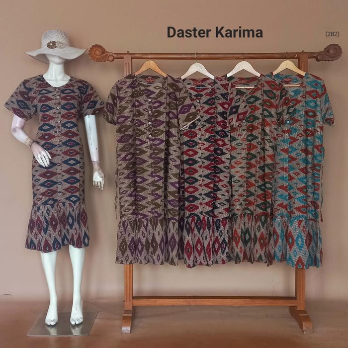 Daster Karima By Putri Diana Busui Resleting Bahan Rayon Halus Terbaru Terlaris Asli Pekalongan
