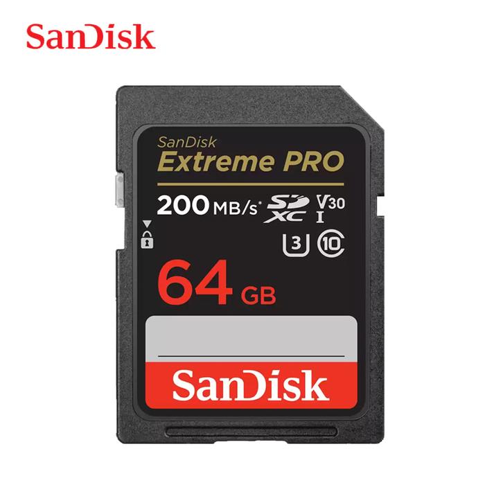 SanDisk Extreme Pro UHS-I Memory Cards 64G 128G 256GB SDXC 200M/S