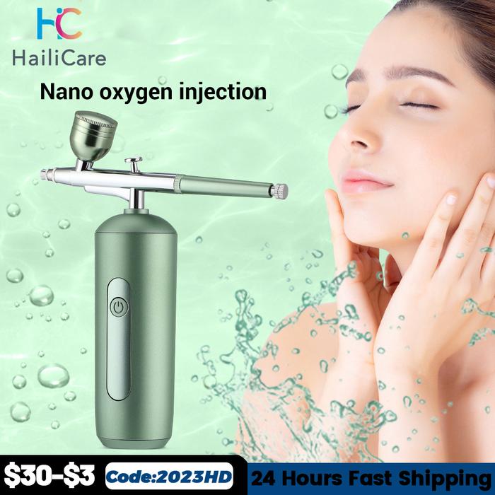 Portable Mini Airbrush Set Facial Water Oxygen Injector Machine