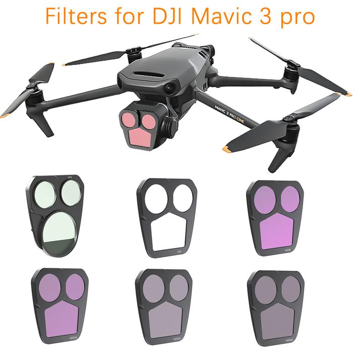 Lens Filters for DJI Mavic 3 Pro Camera Filter UV ND8/16/32/64 Adjustable CPL Filters Set for DJI Ma