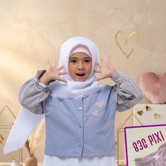 Jsweet Sayra Jaket Anak Atasan Anak Fashionable dengan Desain Heart
