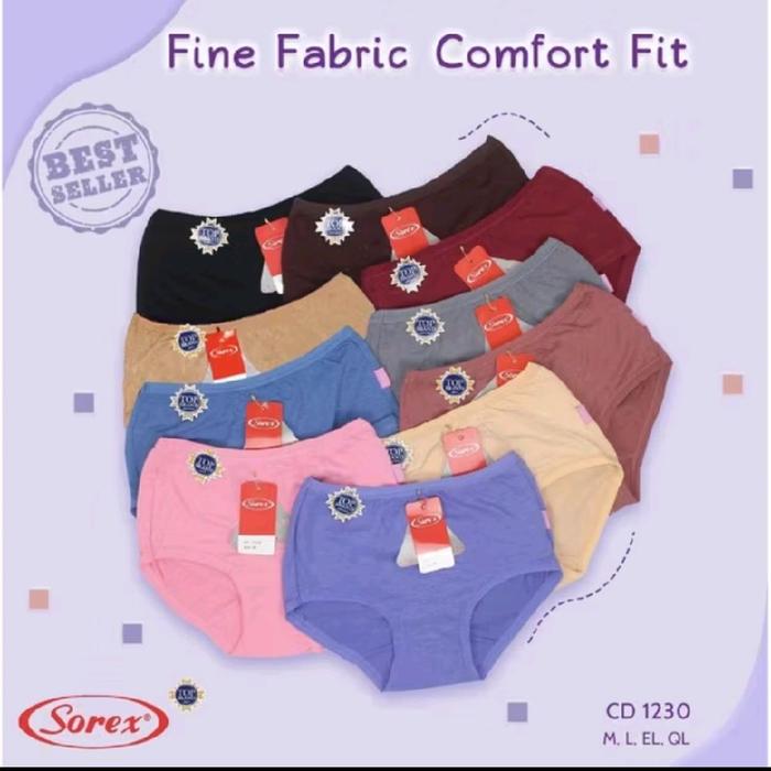 SOREK CD 1230 KATUN WARNA CELANA DALAM SOREK WANITA