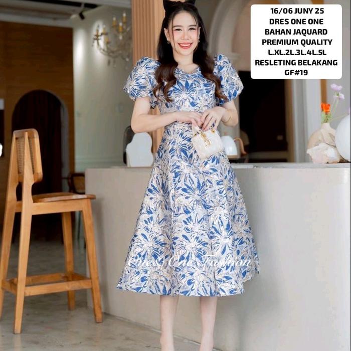 *READY STOCK ..!!* *DRES ONE-ONE* Made In Thailand Dres Jaguard Premium Quality. *Ready Ukuran Se