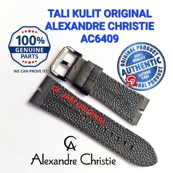 STRAP KULIT TALI JAM TANGAN ALEXANDER CHRISTIE AC6409 AC 6409 ORIGINAL