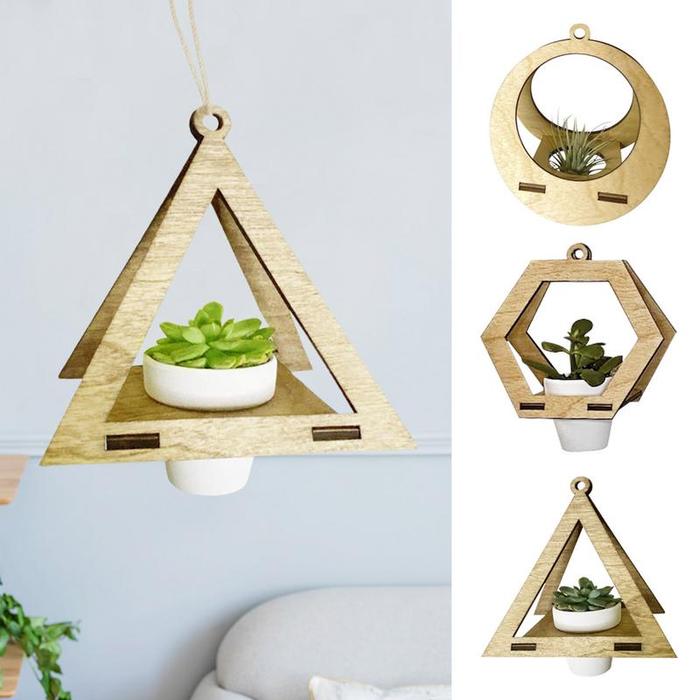 Geometric Plant Hanger Indoor Indoor Air Planter Decorative Pot