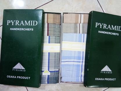 (12 Pcs) Sapu Tangan Saputangan Pria Merk Pyramid