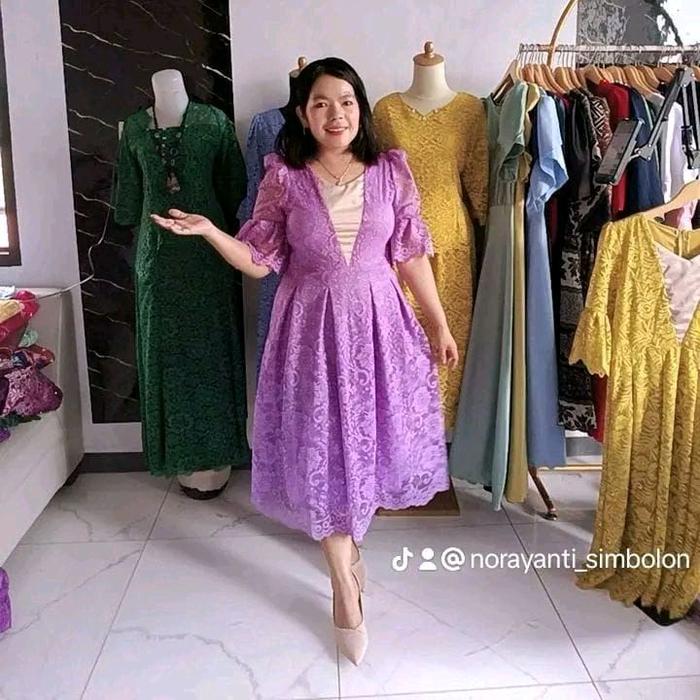 Dress semi Prancis sakura