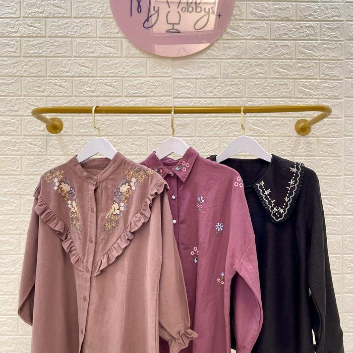 Atasn bordir import / Atasan import Cantik Formal / BLOUSE IMPORT / BLOUSE BORDIR