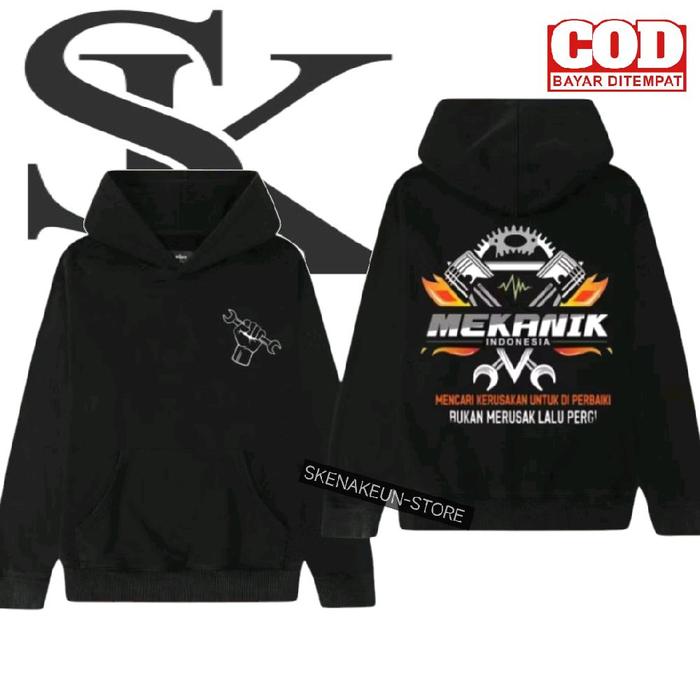 HOODIE JUMPER MEKANIK MUDA INDONESIA SWEATER JAKET MEKANIK MUDA ORIGINAL PREMIUM