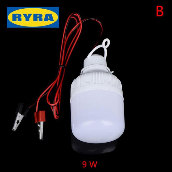 LED Lamp 12V Portable Led Bulb 12V 5W 9W 15W 20W 30W 40W Outdoor Camp