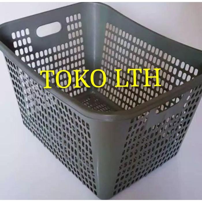 KERANJANG PAKAIAN BAJU LAUNDRY ABU / KERANJANG BAJU KOTOR / KERANJANG PAJERO / RIGEN SERBAGUNA