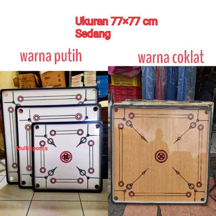 PAPAN KARAMBOL SEDANG 77×77 CM FREE BIJI