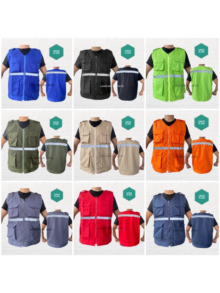 PROMO VEST JACKET - VEST ROMPI - ROMPI CAESAR - ROMPI LAPANGAN- ROMPI SAFETY MURAH