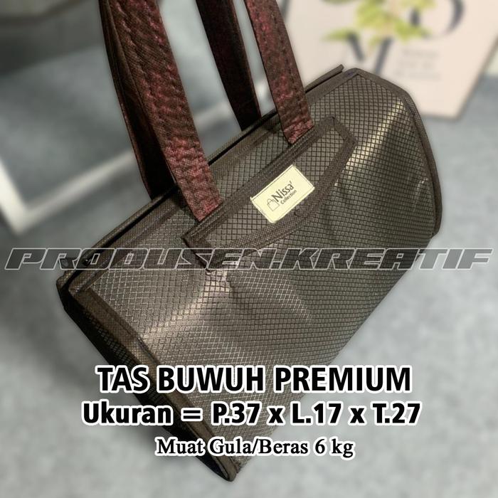 Tas Hampers Premium Ukuran Sedang Muat Gula 6 kg / Tas Ibu-ibu / Tas Kondangan ukuran 37x17x27
