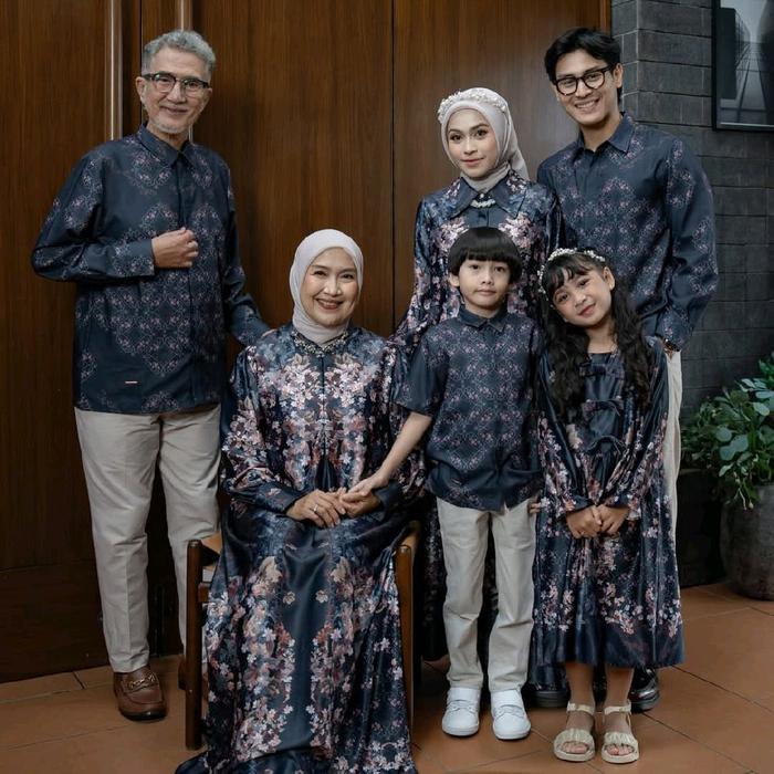 Flora Fiesta Set Navy Mayoutfit | Raya Collection mayoutfit | Set Raya Collection | Baju Lebaran | B