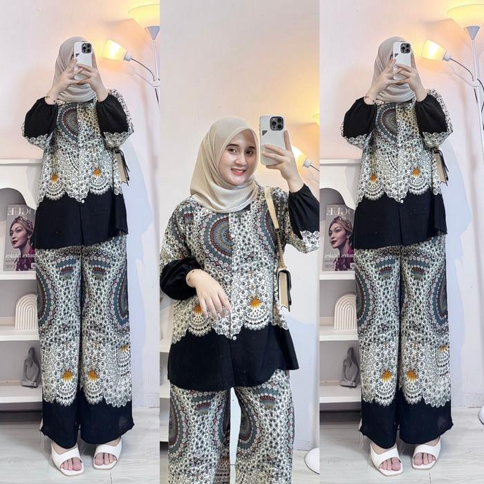 SUSAN SET RPL – Setelan Jumbo Adem Kekinian Setelan Rempel Jumbo Viral – Busui Friendly & Super Ade