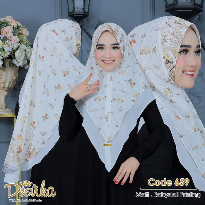 KHIMAR DESVIKA DC 659 KHIMAR CERUTY PRINTING ORI DESVIKA