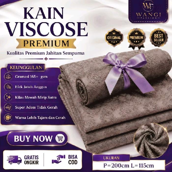 Kain Viscose Polos Dobby Viscose Premium - Kain Berkualitas Tinggi untuk