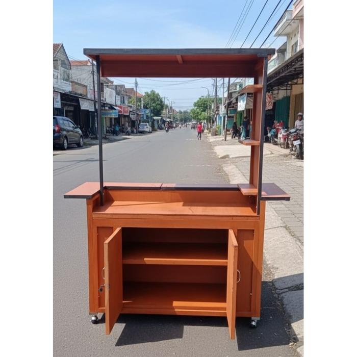 TERBARU!!! BISA BONGKAR PASANG /gerobak jualan/ booth lipat portable/ booth kayu/ booth murah/ booth