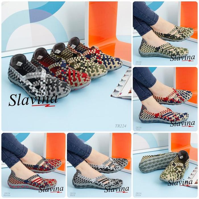 Sepatu Slavina Flat Rajut TR224