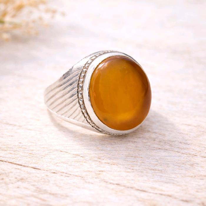 Cincin Sunnah Akik Kuning Hiriz Syarafusyam & Hiriz 14 Maksumin