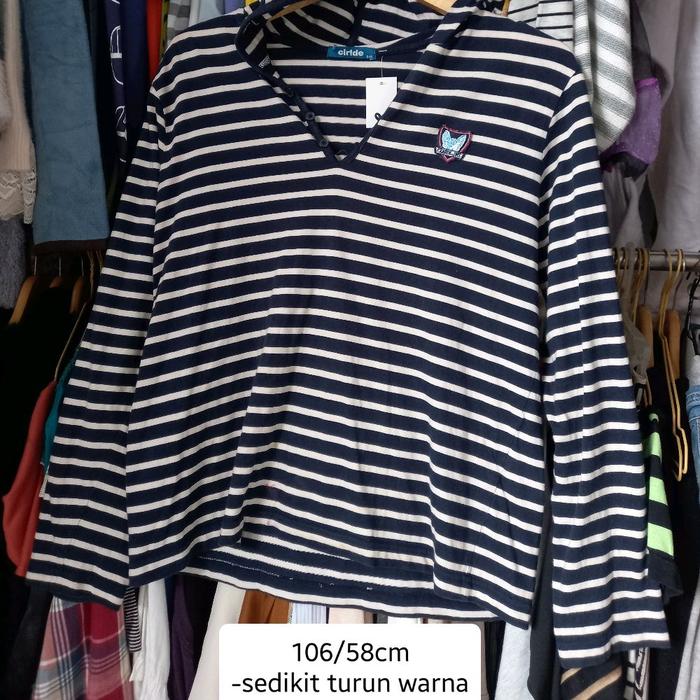 CLRIDE LD:106 P:58 KAOS HOODIE SALUR NAVY