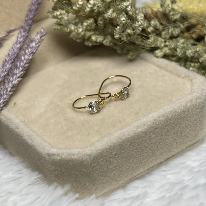 Anting bayi emas muda - anting emas asli - emas muda seperempat gram