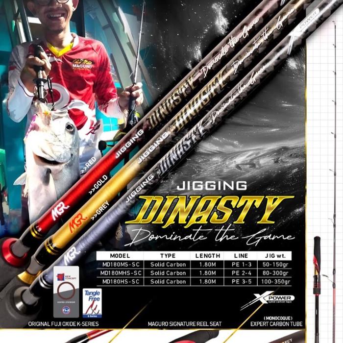 Maguro Joran Dinasty Solid Carbon Fuji 1.80M Jigging