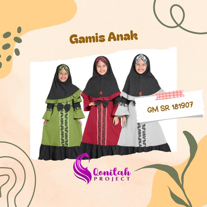 Qonitah Project Gamis Anak GM SR 181907 Keke Busana Muslim