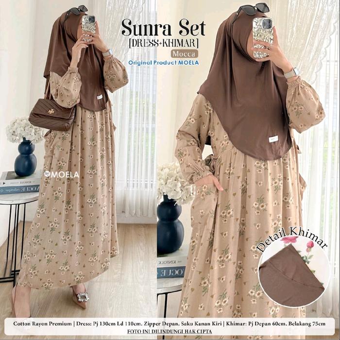 SUNRA SET HIJAB ORI MOELA