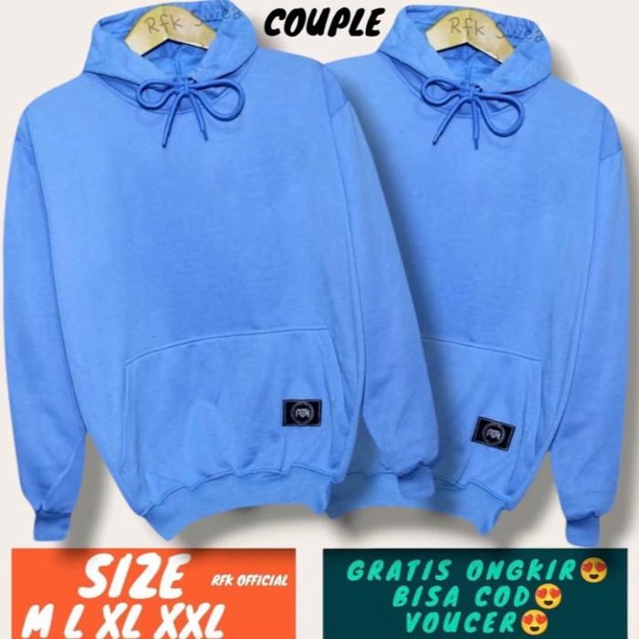 Isi 2 jaket couple polos/ jaket kekinian/ sweeter couple/ hoodie couple 2026