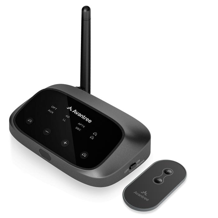 Avantree Oasis Plus 2 - Bluetooth Transmitter for TV with Remote Volume Control, aptX-Adaptive & Low