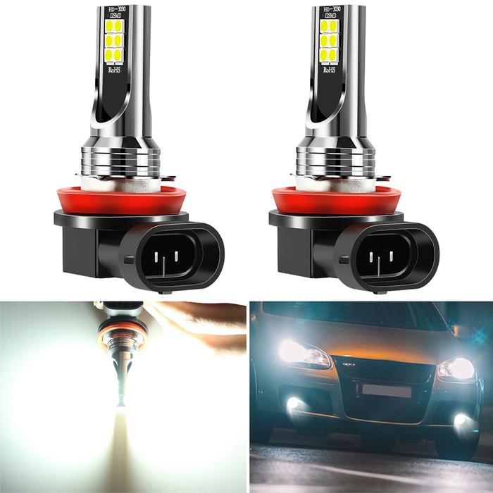 2pcs H8 H11 Car CSP LED Fog Lights Bulbs for Hyundai