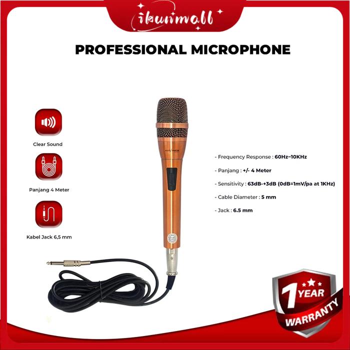 Advance Mic Microphone Kabel MIC 888 Professional Dynamic MIC-888 / Microphone Kabel