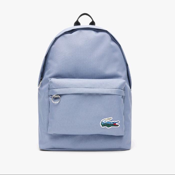 Lacoste Unisex Landscape Crocodile Backpack Tas Ransel Pria / Wanita - Blue