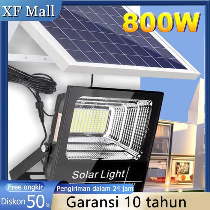 Lampu tenaga surya 800W lampu sorot tenaga surya lampu solar cell 1103 LED Ready Stock