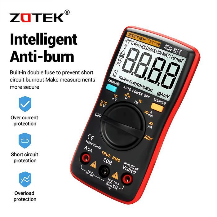 AVOMETER DIGITAL ZOTEK ZT109 / MULTITESTER DIGITAL ZT109 *