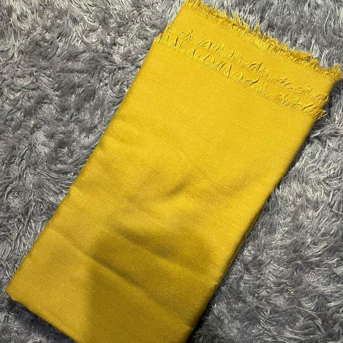 Hijab Rawis Warna Kuning Kunyit Muslim - Kain Hijab Warna Kuning Kunyit untuk Muslim