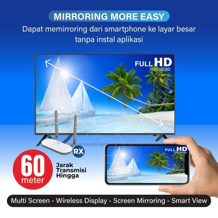 Wireless HDMI VGA Extender Video Transmitter Receiver PX WTR-HD