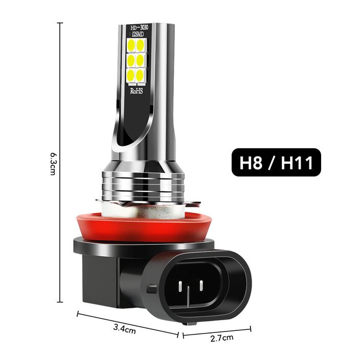 2pcs H8 H11 Car CSP LED Fog Lights Bulbs For DAIHATSU terios sirion