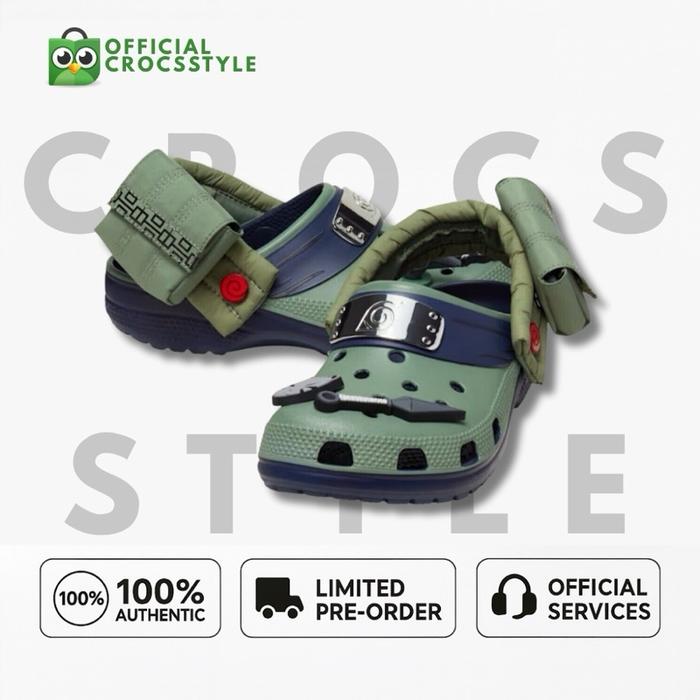 CROCS CLASSIC CLOG NARUTO SHIPPUDEN KAKASHI - 100% ORIGINAL Sepatu Asli Dengan Desain Khusus Inspira