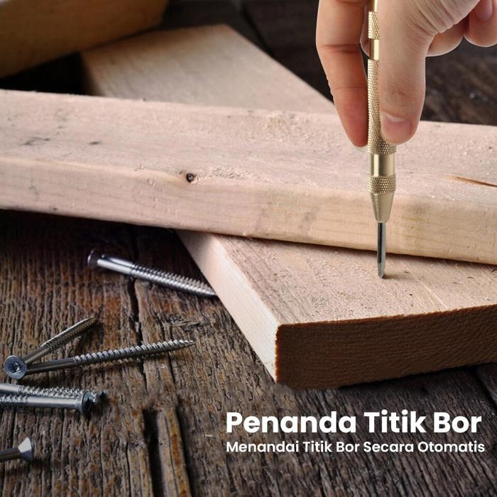 Alat Penanda Titik Mata Bor Automatic Center Punch Penanda Titik Bor Pen Penanda Titik Bor Otomatis