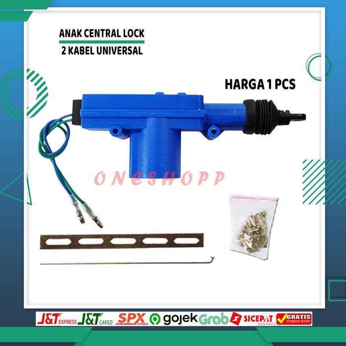 ANAK CENTRAL LOCK POWER WINDOW UNIVERSAL 360 ° 2 KABEL DAN 5 KABEL BIRU UNIVERSAL HARGA SESUAI GAMBA