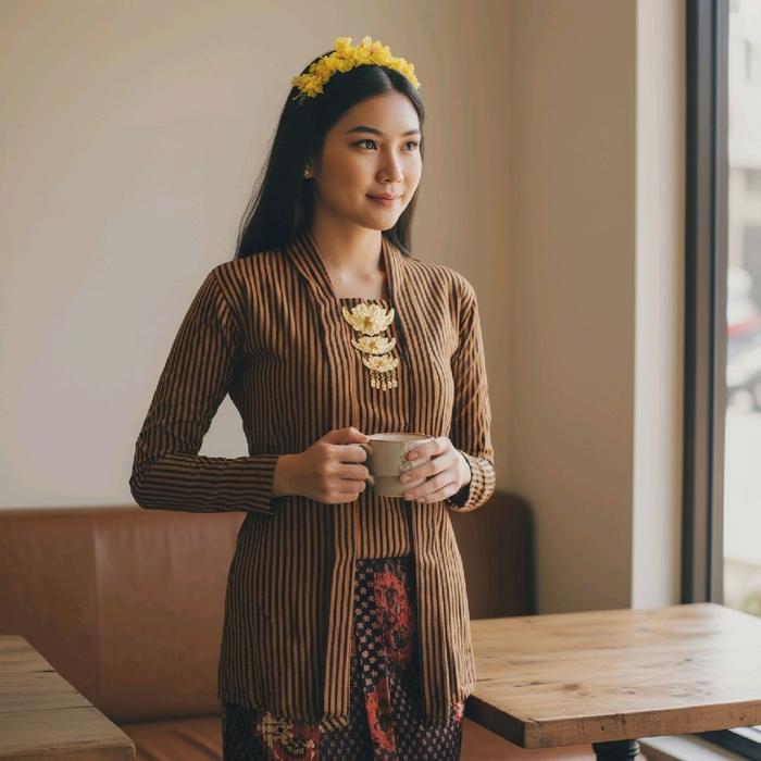 KEBAYA LURIK MODERN,LURIK WANITA MODERN,LURIK WANITA MODERN BUAT KERJA,KEBAYA LURIK